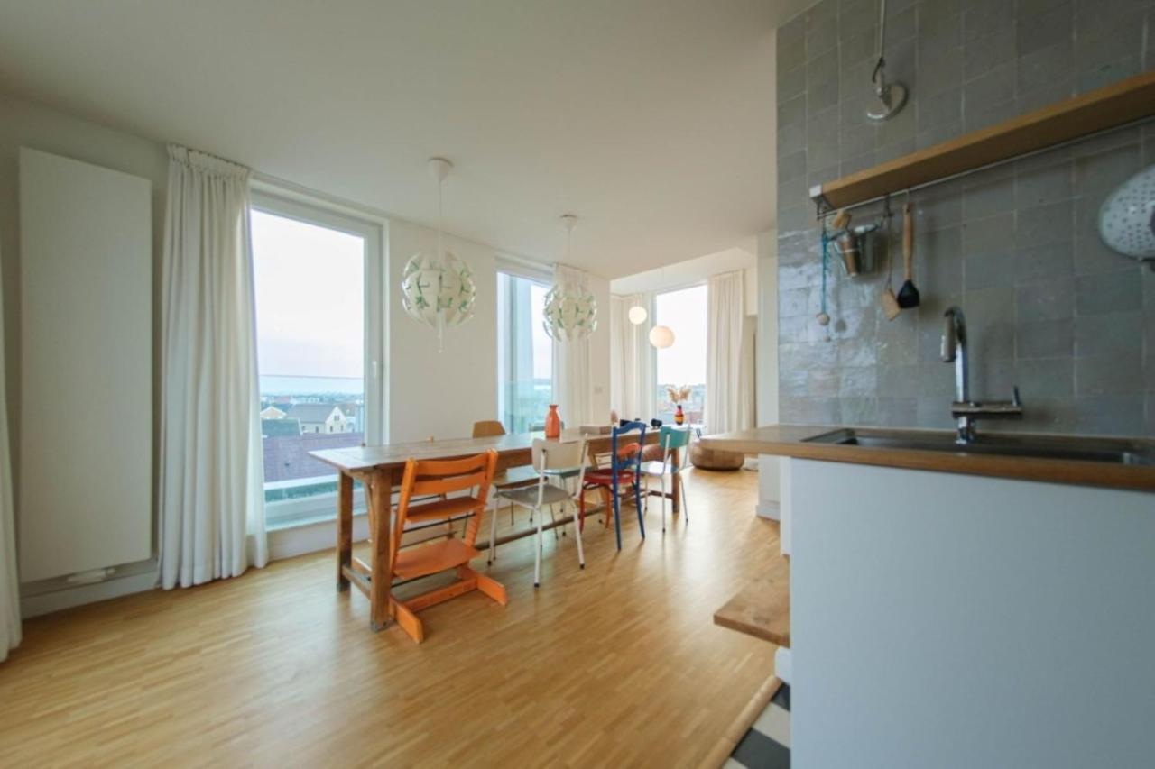 Stijlvolle En Lichtrijke Design Penthouse Met Prachtig Uitzicht Te Wenduine Apartment De Haan Ngoại thất bức ảnh